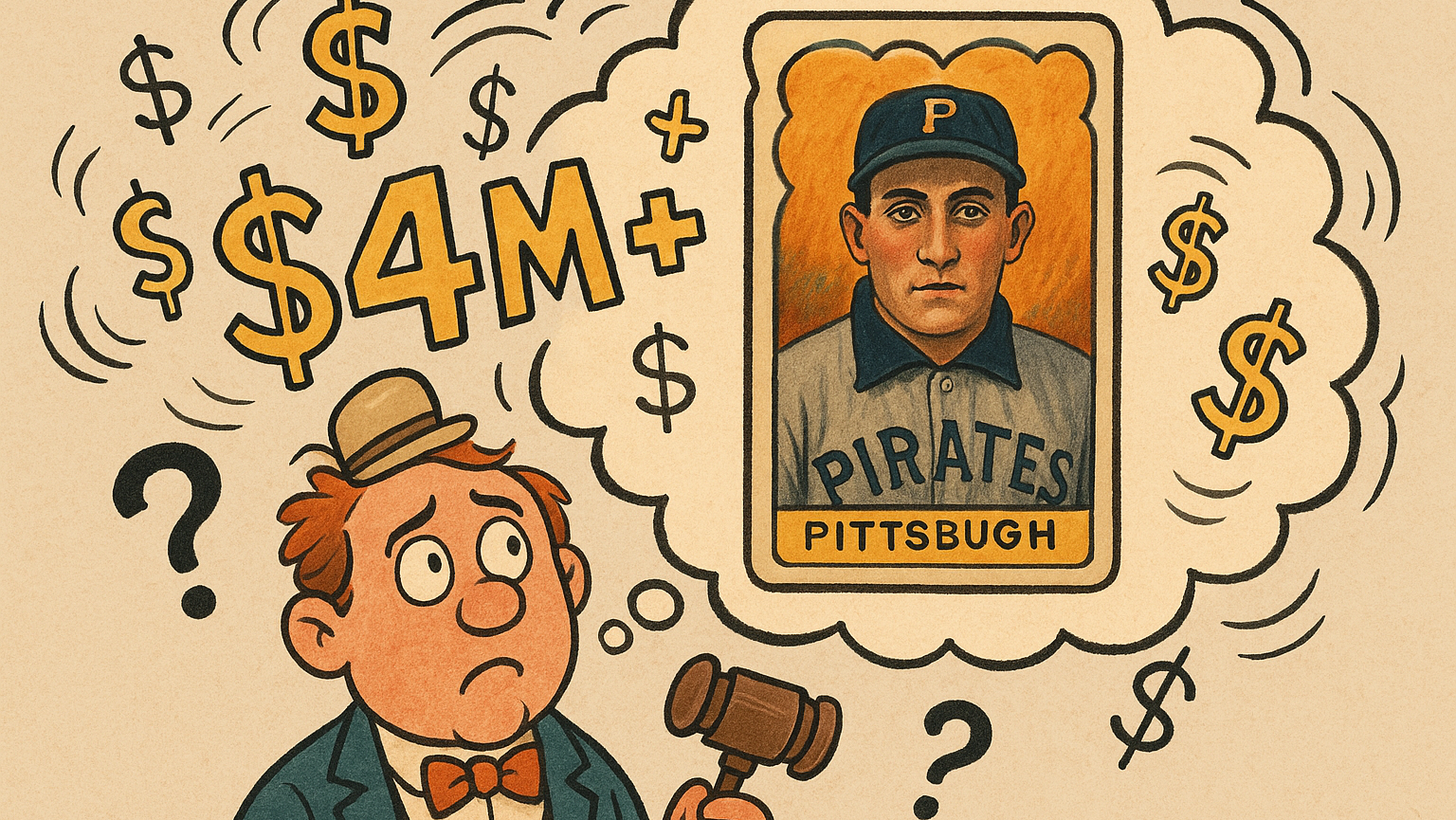 Honus Wagner Baseball Card Goes Unsold Despite $4+ Million Bid
