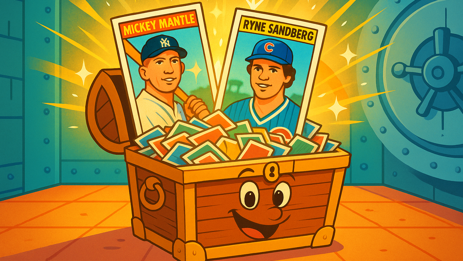 Mickey Mantle, Ryne Sandberg Baseball Cards Found in Unexpected State Collection