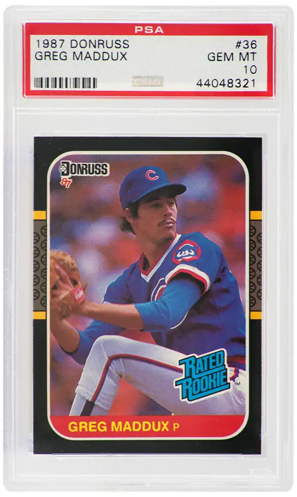 5 Must-Have 1987 Donruss Baseball Cards For Your Collection 2 greg maddux