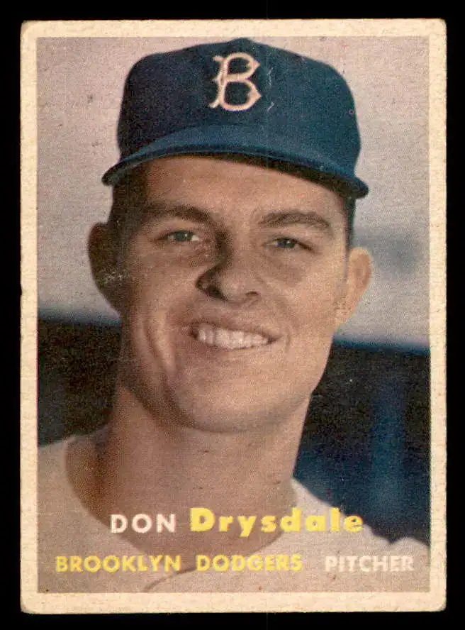 5 Iconic 1957 Topps Baseball Rookie Cards For Serious Collectors 2 don drysdale