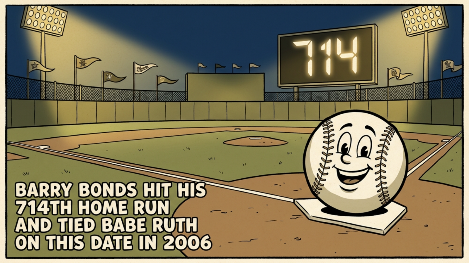 Barry Bonds Tied Babe Ruth With Home Run No. 714 on This Date in 2006