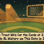 Mike Trout Hit for the Cycle & Made AL History on This Date in 2013 2 mike trout cycle