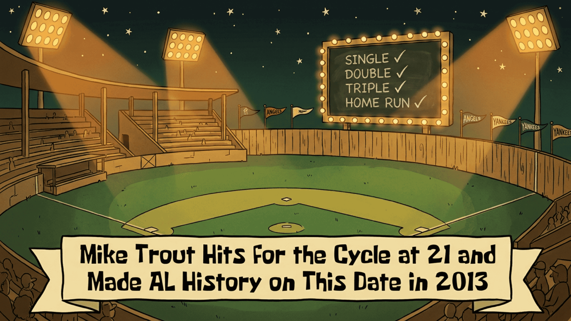 Mike Trout Hit for the Cycle & Made AL History on This Date in 2013 1 mike trout cycle