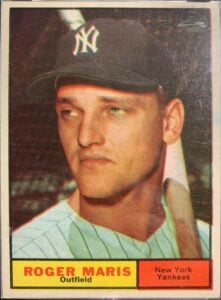 1961 Topps Baseball Complete Set Chases $600K Estimate at Auction 4 roger maris 1961 topps baseball